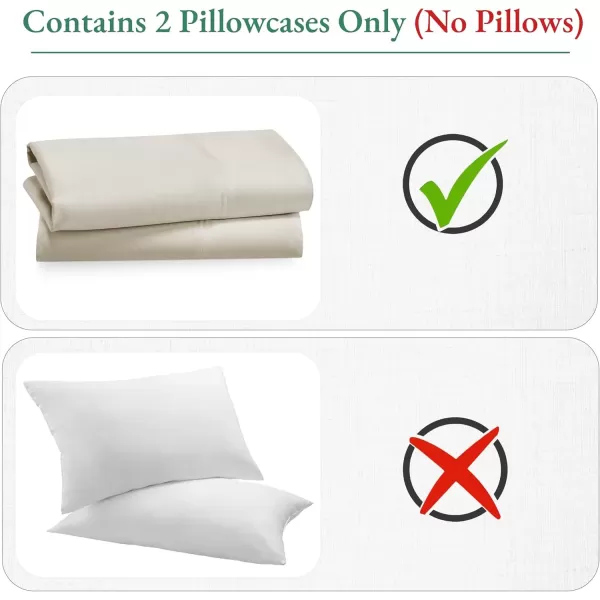 imageCalifornia Design Den Bulk Pack of 40 Piece StandardQueen Size Pillowcases  600 Thread Count 100 Cotton Sateen White02  Ivory