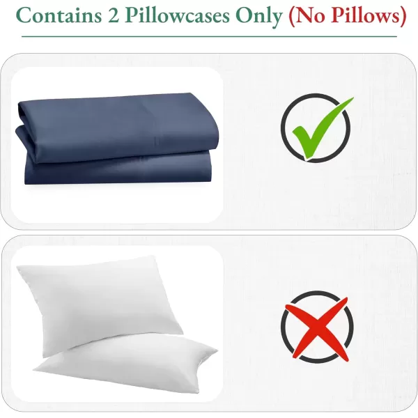 imageCalifornia Design Den Bulk Pack of 40 Piece StandardQueen Size Pillowcases  600 Thread Count 100 Cotton Sateen White08  Navy Blue  Royal