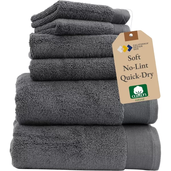 imageCalifornia Design Den Luxury 100 Cotton Bath Sheet  Extra Large Size Soft ampamp Fluffy Quick Dry ampamp Highly Absorbent 1 Pc Hotel Quality Bathroom Towel Ideal for TallBig Body Types White  33quot x 70quotGrey