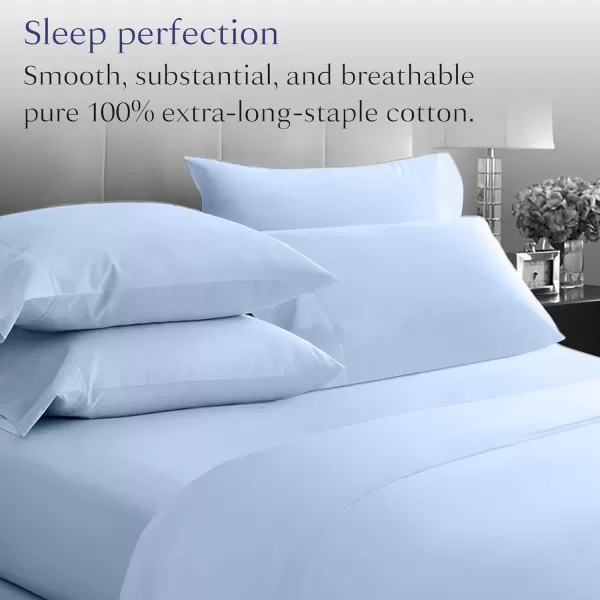 imageCalifornia Design Den Luxury 800 Thread Count 100 Cotton Sheets for Queen Size Bed Hotel Quality Bedding with Deep Pocket Fitted Sheet Cooling ampamp Softer Than Egyptian Cotton Sheets White Sheets SetBlue