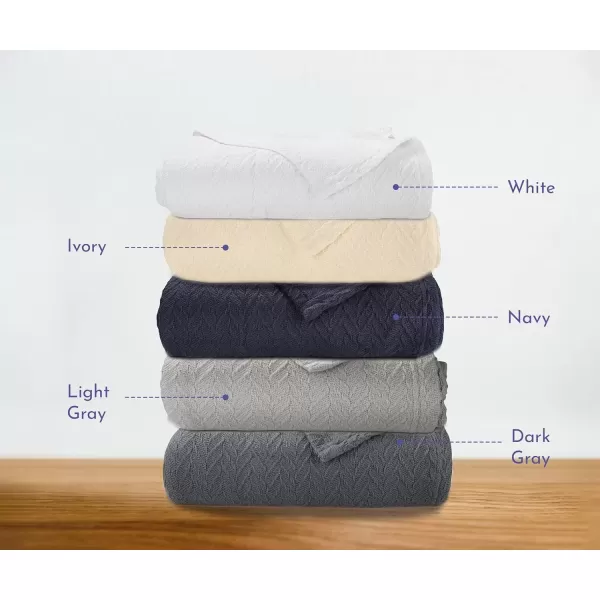 imageCalifornia Design Den Soft ampamp Cool 100 Cotton Blanket Queen SizeFull Size Lightweight ampamp Breathable Bed Blanket for Summers Herringbone Design Ivory Queen Blanket AllSeason Throw IvoryIvory