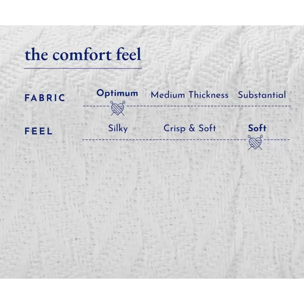 imageCalifornia Design Den Soft ampamp Cool 100 Cotton Blanket Queen SizeFull Size Lightweight ampamp Breathable Bed Blanket for Summers Herringbone Design Ivory Queen Blanket AllSeason Throw IvoryWhite