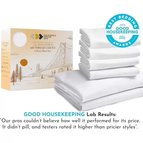 imageCalifornia Design Den Twin XL Sheets Set 400 Thread Count Sateen 100 Cotton Sheets Soft Luxury 3 Pc Dorm Rooms ampamp Adults Cooling Sheets Set Plaid SheetsTeal