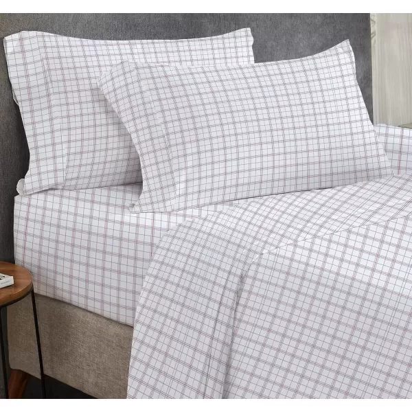 imageCalifornia Design Den Twin XL Sheets Set 400 Thread Count Sateen 100 Cotton Sheets Soft Luxury 3 Pc Dorm Rooms ampamp Adults Cooling Sheets Set Plaid SheetsPattern  Plaid