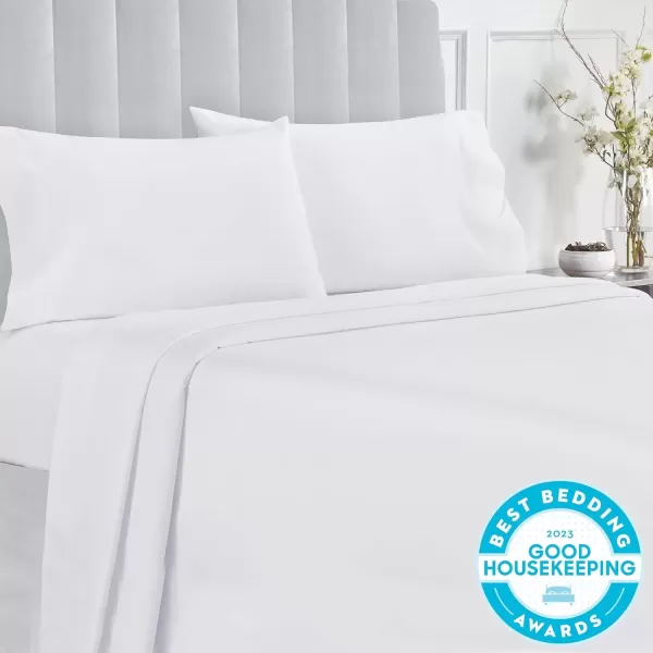 imageCalifornia Design Den Twin XL Sheets Set 400 Thread Count Sateen 100 Cotton Sheets Soft Luxury 3 Pc Dorm Rooms ampamp Adults Cooling Sheets Set Plaid SheetsLight Grey
