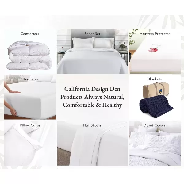 imageCalifornia Design Den Twin XL Sheets Set 400 Thread Count Sateen 100 Cotton Sheets Soft Luxury 3 Pc Dorm Rooms ampamp Adults Cooling Sheets Set Plaid SheetsSilver Sage