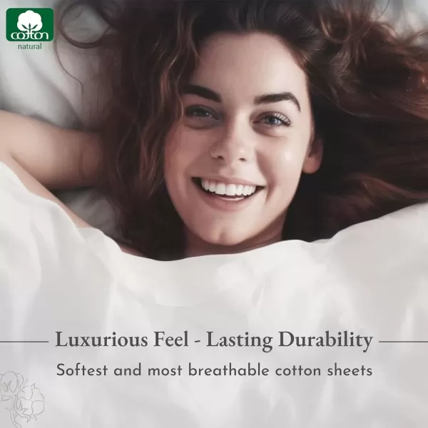 image5 Piece Twin XL Size Sheet Set with 3 Pillowcases 400 Thread Count 100 Cotton Sateen Hunter Green