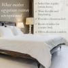 imageCalifornia Design Den Bedding Bundle  King Sheet Set with 4 Pillowcases 100 Egyptian Cotton Sateen Ivory