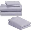 imageCalifornia Design Den Bedding Bundle  Cal King Sheet Set with 4 Pillowcases 800 Thread Count 100 Cotton Sateen Lavender