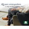 imageCalifornia Design Den 100 Cotton Handmade Chunky Knit Weighted Blanket 12 Pounds 100 Cotton No Fillers AllSeason Soft ampamp Calming Evenly Weighted for Natural Deep Sleep GrayGray