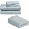 imageCalifornia Design Den 6 Piece King Size Sheet Set with 4 Pillowcases 600 Thread Count 100 Cotton Sateen Seafoam
