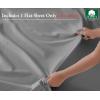image100 Pure Cotton Flat Sheet  600 Thread Count Soft and Crisp Breathable Hotel Luxury Top Sheet Only Ultra Premium Sateen Weave  Blush Pink California King SizeLight Gray