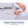 imageCalifornia Design Den Bulk Pack of 6 Oversized King Duvet Cover Sets  400 Thread Count 100 Cotton Sateen Case Includes 6 Duvet Covers and 12 Pillow Shams White26  Pinstripe Print