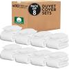 imageCalifornia Design Den Bulk Pack of 6 Oversized King Duvet Cover Sets  400 Thread Count 100 Cotton Sateen Case Includes 6 Duvet Covers and 12 Pillow Shams White01  White