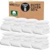 imageCalifornia Design Den Bulk Pack of 6 Oversized King Duvet Cover Sets  400 Thread Count 100 Cotton Sateen Case Includes 6 Duvet Covers and 12 Pillow Shams White01  White