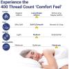 imageCalifornia Design Den Bulk Pack of 6 Oversized King Duvet Cover Sets  400 Thread Count 100 Cotton Sateen Case Includes 6 Duvet Covers and 12 Pillow Shams White26  Pinstripe Print