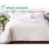 imageCalifornia Design Den Bulk Pack of 6 Oversized King Duvet Cover Sets  400 Thread Count 100 Cotton Sateen Case Includes 6 Duvet Covers and 12 Pillow Shams WhiteLinen  Natural