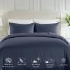 imageCalifornia Design Den Bulk Pack of 6 Oversized King Duvet Cover Sets  400 Thread Count 100 Cotton Sateen Case Includes 6 Duvet Covers and 12 Pillow Shams White12  Indigo Dusty Blue