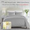 imageCalifornia Design Den Bulk Pack of 6 Oversized King Duvet Cover Sets  400 Thread Count 100 Cotton Sateen Case Includes 6 Duvet Covers and 12 Pillow Shams White08  Grey Light