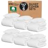 imageCalifornia Design Den Bulk Pack of 6 Oversized King Duvet Cover Sets  400 Thread Count 100 Cotton Sateen Case Includes 6 Duvet Covers and 12 Pillow Shams White01  White