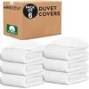 imageCalifornia Design Den Bulk Pack of 6 Oversized King Duvet Covers Only  400 Thread Count 100 Cotton Sateen Case Includes 6 Duvet Covers White01  White