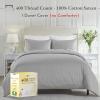 imageCalifornia Design Den Bulk Pack of 6 Oversized King Duvet Covers Only  400 Thread Count 100 Cotton Sateen Case Includes 6 Duvet Covers White08  Grey Light