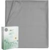 image100 Pure Cotton Flat Sheet  600 Thread Count Soft and Crisp Breathable Hotel Luxury Top Sheet Only Ultra Premium Sateen Weave  Blush Pink California King SizeLight Gray