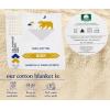 imageCalifornia Design Den Cotton Blankets TwinTwinXL Size Lightweight ampamp Breathable Bed Blanket for Summers Premium Herringbone Design Cotton Twin Blanket AllSeason Throw Ivory