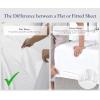 imageCalifornia Design Den Bulk Pack of 8 Full Size Flat Sheets Only  400 Thread Count 100 Cotton Sateen White04  Ivory