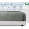 imageCalifornia Design Den Bulk Pack of 8 Full Size Flat Sheets Only  400 Thread Count 100 Cotton Sateen White38  Gray Slate