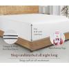 imageCalifornia Design Den Bulk Pack of 8 Full Size Fitted Sheets Only  100 Organic Cotton Percale Weave White