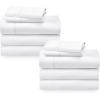 imageCalifornia Design Den Bulk 6Pack California King Sheet Sets  400 Thread Count 100 Cotton Sateen Deep Pocket Cal King Sheets Cooling Sheets Soft California King Sheets White Sheets01  White