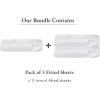 imageCalifornia Design Den 3Pack Fitted Sheets 400 Thread Count 100 Cotton Sateen Deep Pocket Includes 3 Fitted Sheets Only Twin XL White