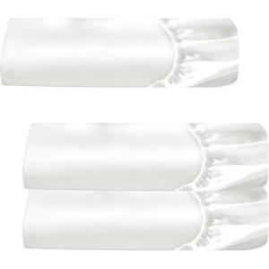 imageCalifornia Design Den 3Pack Fitted Sheets 400 Thread Count 100 Cotton Sateen Deep Pocket Includes 3 Fitted Sheets Only Twin XL Ivory