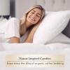 imageCalifornia Design Den Bedding Bundle  Cal King Fitted Sheet with 2 Pillowcases 100 Organic Cotton Percale Natural Ivory