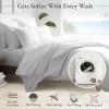 imageCalifornia Design Den Queen Size Bed Set 400 Thread Count 100 Cotton Sateen Sheets Deep Pocket Cooling PlaidIvory