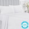 imageCalifornia Design Den Queen Size Bed Set 400 Thread Count 100 Cotton Sateen Sheets Deep Pocket Cooling PlaidIvory