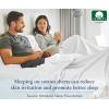 imageCalifornia Design Den Queen Size Bed Set 400 Thread Count 100 Cotton Sateen Sheets Deep Pocket Cooling PlaidSlate Gray