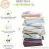 imageCalifornia Design Den Queen Size Bed Set 400 Thread Count 100 Cotton Sateen Sheets Deep Pocket Cooling PlaidTaupe