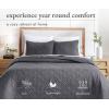 imageCalifornia Design Den HandQuilted King Size Quilt Set 100 Cotton Fabric 3 Piece Ivory King Size Quilt Set Includes 2 Shams All Season Lightweight PreSoftened Diamond Pattern Creamy IvoryCharcoal