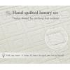 imageCalifornia Design Den HandQuilted King Size Quilt Set 100 Cotton Fabric 3 Piece Ivory King Size Quilt Set Includes 2 Shams All Season Lightweight PreSoftened Diamond Pattern Creamy IvoryIvory