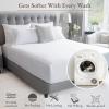 imageCalifornia Design Den 5 Piece Twin Size Sheet Set with 3 Pillowcases  Soft 100 Cotton Sateen Light Grey