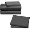 imageCalifornia Design Den 5 Piece Twin Size Sheet Set with 3 Pillowcases Rayon from Bamboo Sateen Grey
