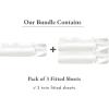 imageCalifornia Design Den 3Pack Fitted Sheets 400 Thread Count 100 Cotton Sateen Deep Pocket Includes 3 Fitted Sheets Only Twin Ivory