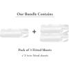 imageCalifornia Design Den 3Pack Fitted Sheets 100 Organic Cotton Percale Includes 3 Fitted Sheets Only Twin White