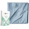 imageBlue Flat Sheet California King  600 Thread Count 100 Real Cotton Hotel Quality 1 Piece Top Sheet Luxe Sateen Weave BedsheetPastel Blue