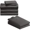 imageCalifornia Design Den Bedding Bundle  Split King Sheet Set with 4 Pillowcases 800 Thread Count 100 Cotton Sateen Grey