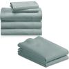imageCalifornia Design Den Bedding Bundle  Split King Sheet Set with 4 Pillowcases 800 Thread Count 100 Cotton Sateen Soft Teal
