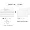 imageCalifornia Design Den 7 Piece Split King Size Sheet Set with 4 Pillowcases  1000 Thread Count 100 Cotton Sateen White