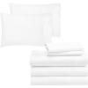 imageCalifornia Design Den 7 Piece Split King Size Sheet Set with 4 Pillowcases  1000 Thread Count 100 Cotton Sateen White